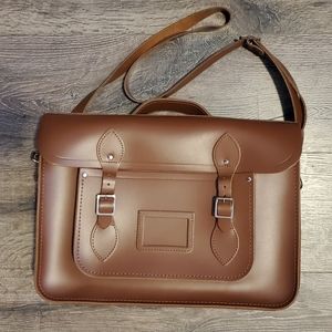 Cambridge 15" classic batchel in leather - vintage